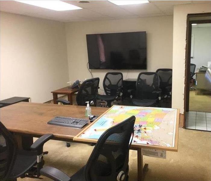 Wet carpet removed from office floor in Summit County
