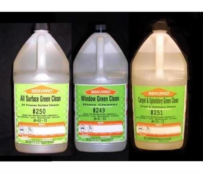 SERVPRO green cleaning products